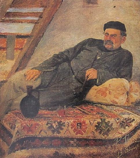 A Kakhetian man with a jar, Romanoz Gvelesiani